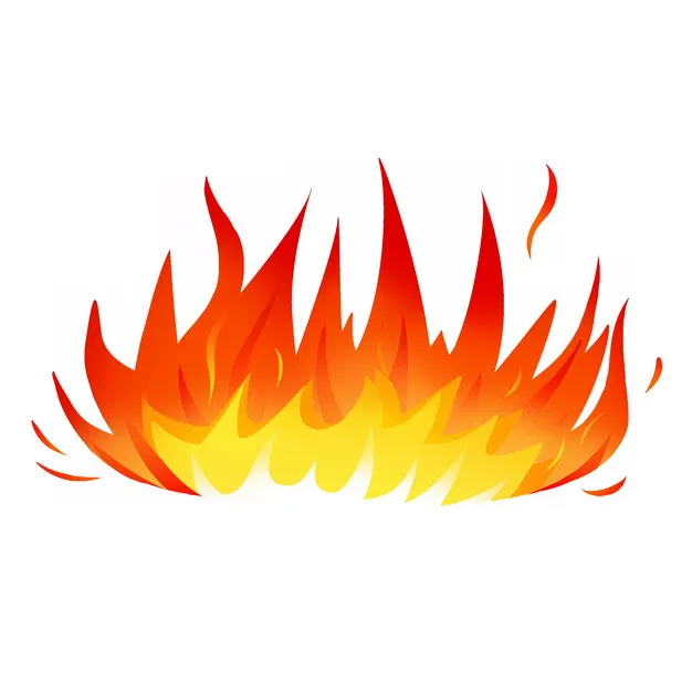 燃烧的卡通火焰火苗图案955348图片素材 效果元素-第1张