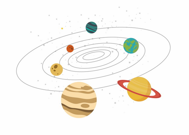 卡通太阳系示意图283147png图片素材 科学地理-第1张