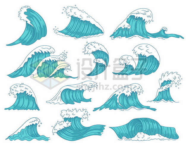海浪动画运动规律图片