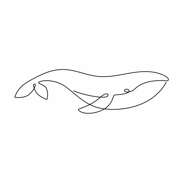 画一条蓝鲸图片
