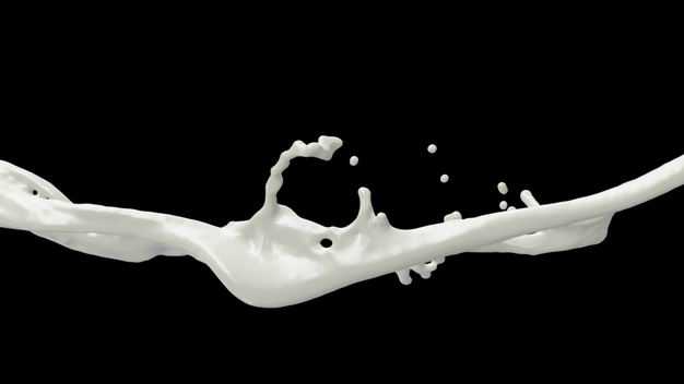 乳白色液体飞溅的牛奶喷溅效果776329png图片免抠素材