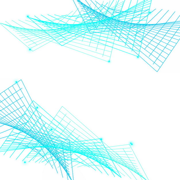 蓝色线条组成的格子装饰771540PSD图片免抠素材 线条形状-第1张