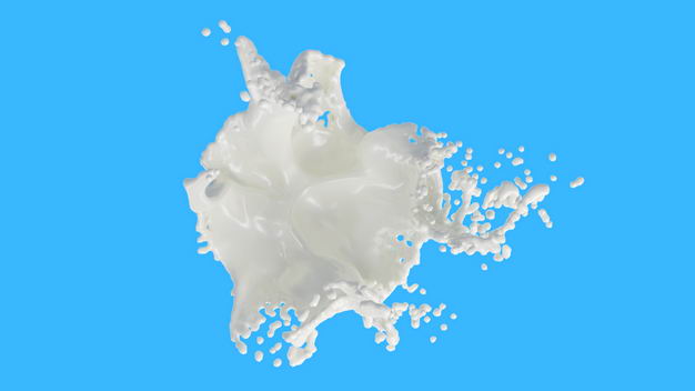 乳白色液体飞溅的牛奶喷溅效果424030png图片免抠素材 效果元素-第1张