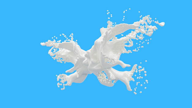 乳白色液体飞溅的牛奶喷溅效果631190png图片免抠素材 效果元素