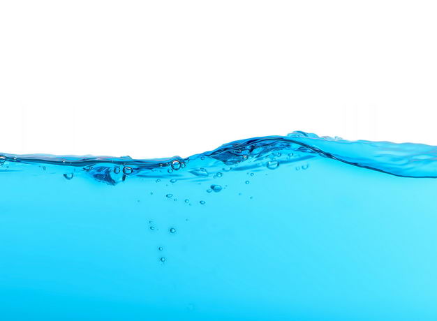 蓝色水面海水液态水效果免抠图片素材 设计盒子