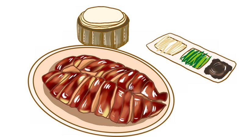 北京美食烤鸭简笔画图片