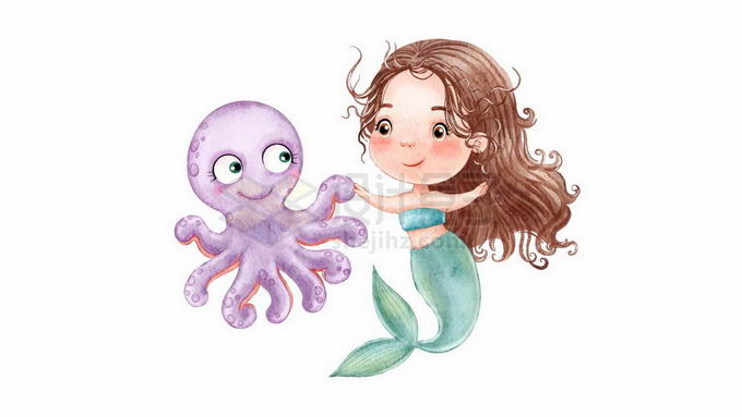 章鱼与海女漫画图片