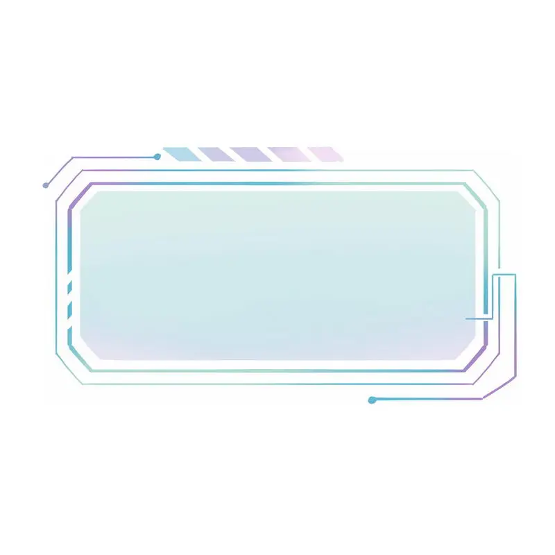 蓝色紫色科技风格信息框文本框6250197免抠图片素材 边框纹理-第1张