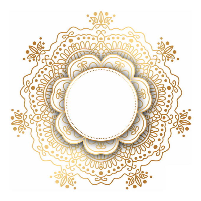  Gold religious retro complex pattern decoration 3434467 vector picture free material decoration material - page 1