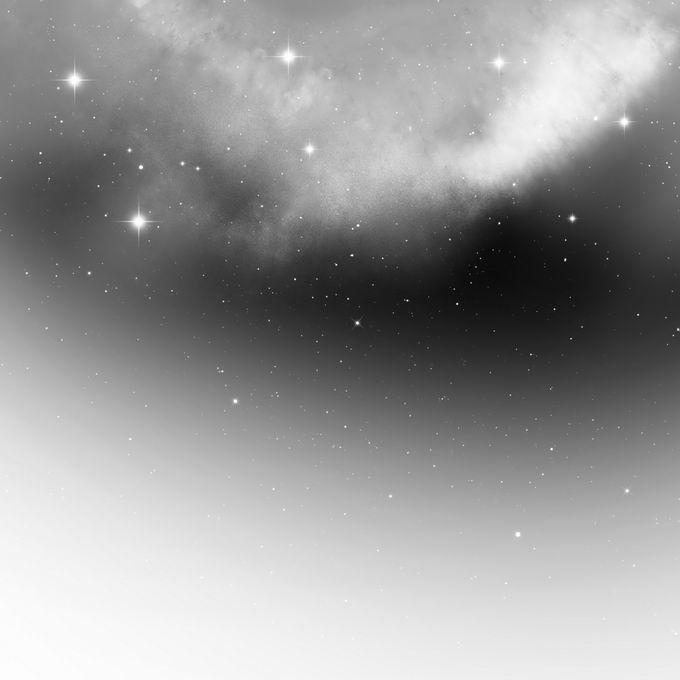 黑白色的星云星空和繁星点点装饰效果5474634矢量图片免抠素材 效果元素-第1张