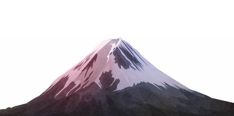 山顶有积雪的高山雪山火山富士山4334055免抠图片素材 生物自然-第1张