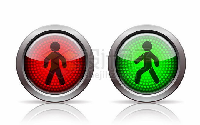 人行横道行人红绿灯红灯和绿灯交通灯6762966矢量图片免抠素材免费下载 交通运输-第1张