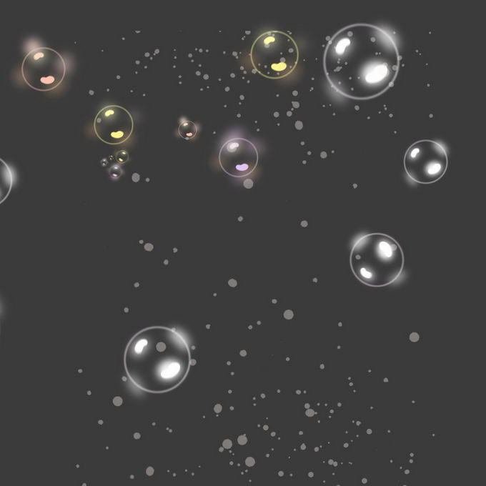 微微发光的气泡水泡肥皂泡2924239免抠图片素材 漂浮元素-第1张