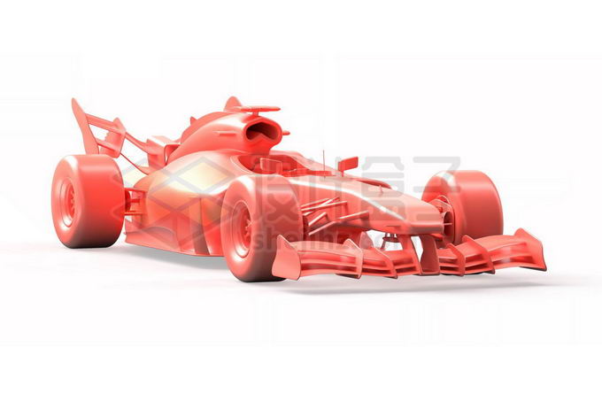 粉红色的F1方程式赛车3D模型4417645免抠图片素材 交通运输-第1张