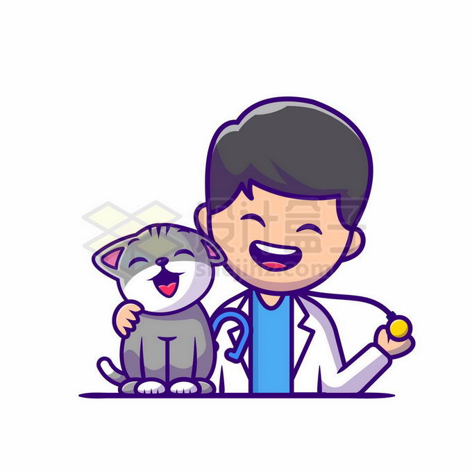 宠物医生 卡通形象图片