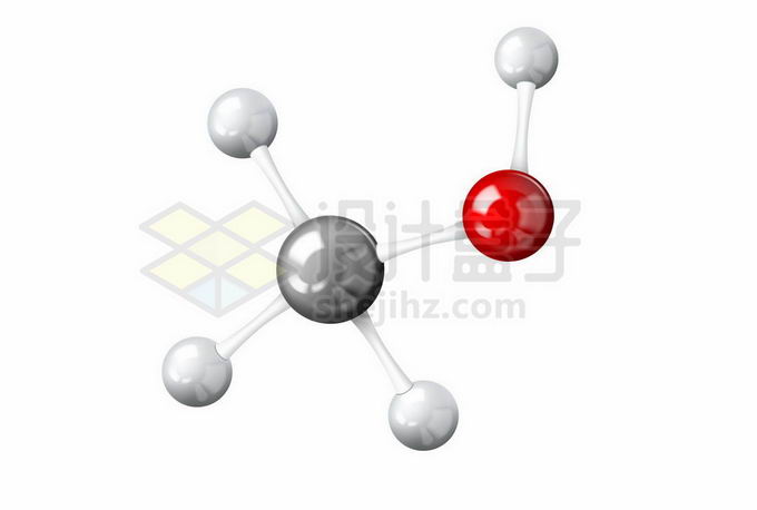 红色黑色灰色小球组成的3D分子模型7144219矢量图片免抠素材 科学地理-第1张