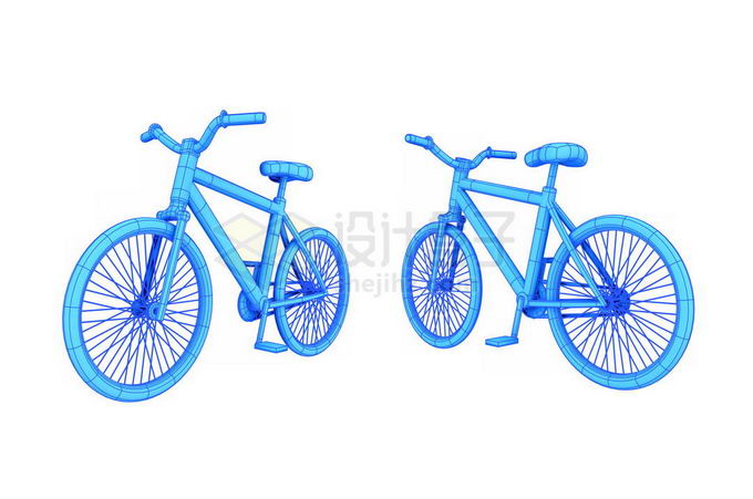 2个不同角度的3D自行车模型1826561图片免抠素材 交通运输-第1张