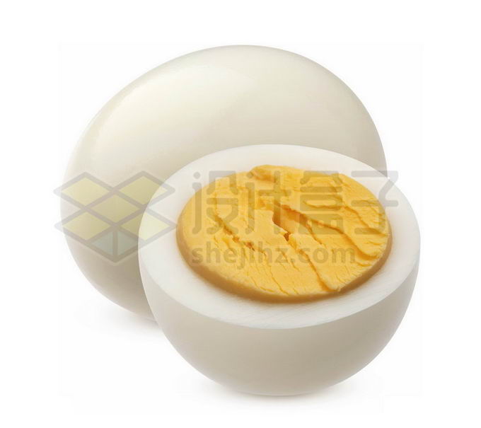 剥开蛋壳后的水煮鸡蛋蛋白蛋黄美味美食1092624图片免抠素材 生活素材-第1张