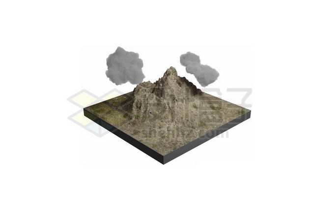 一座高耸入云的石头山3D模型6137482PSD免抠图片素材 生物自然-第1张