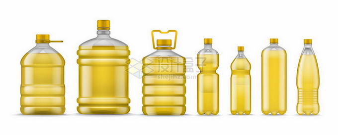 各种黄色的桶装汽油食用油6391995矢量图片免抠素材 生活素材-第1张