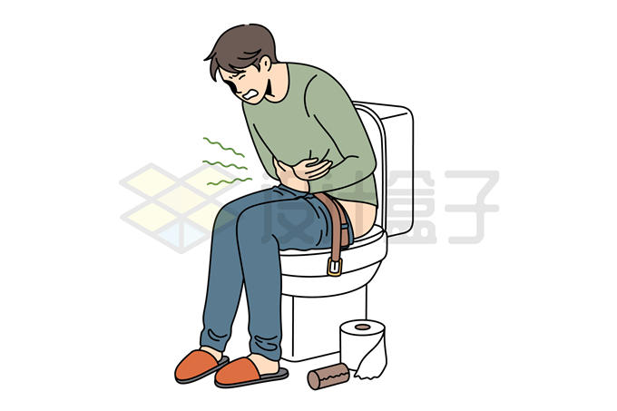 男人坐马桶拉肚子图片