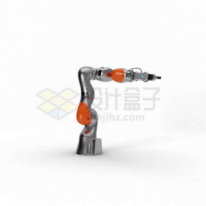 一款六轴机械手臂工业机器人3D模型6741230PSD免抠图片素材 工业农业-第1张