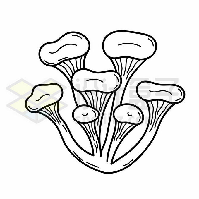 蘑菇灯的简笔画图片