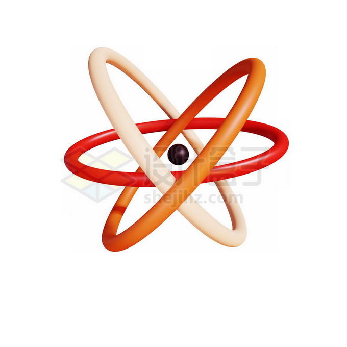 3D立体原子模型3447438图片免抠素材 科学地理-第1张