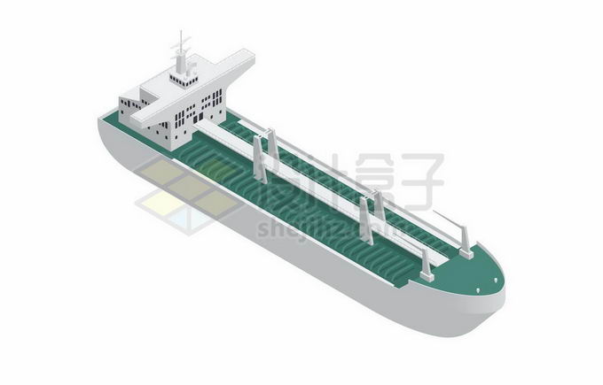 2.5D风格大型船舶干散货船6434133矢量图片免抠素材 交通运输-第1张