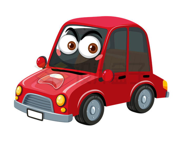 超可爱的卡通红色小汽车4088277矢量图片免抠素材 交通运输-第1张