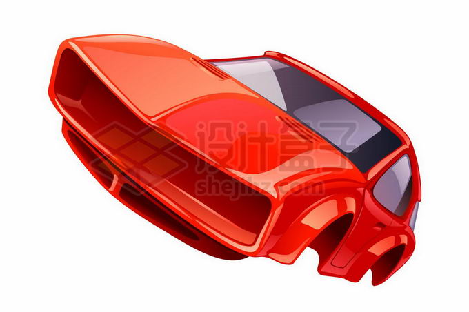 一款红色的汽车外壳6262259矢量图片免抠素材 工业农业-第1张
