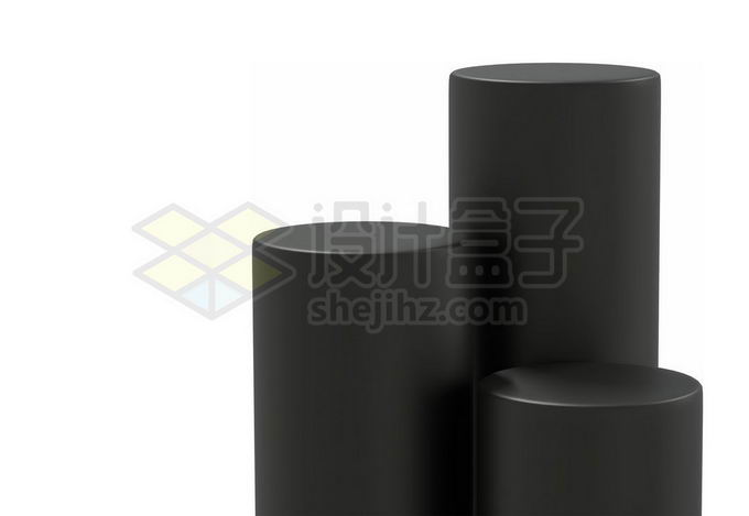 黑色圆形3D立体产品展台展架2092719免抠图片素材 线条形状-第1张
