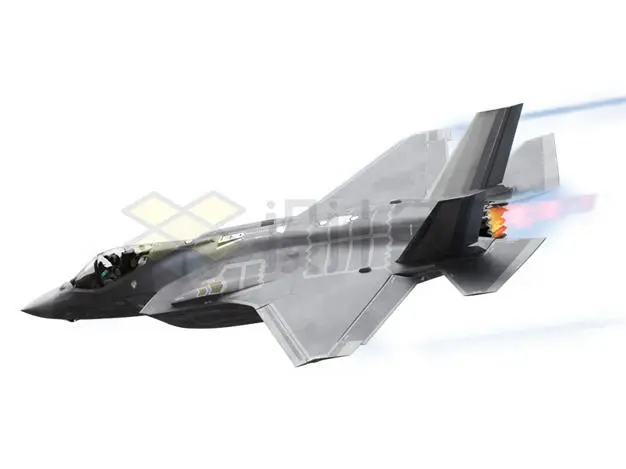 喷出尾焰的F35隐身战斗机3199304png免抠图片素材 军事科幻-第1张