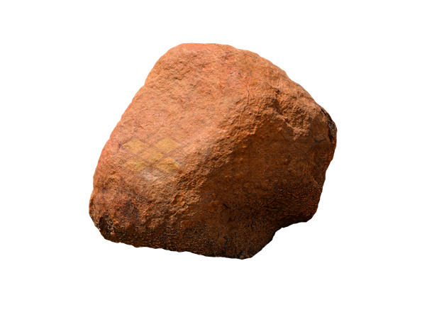 一块红色的大石头石块2060493PSD免抠图片素材 生物自然-第1张