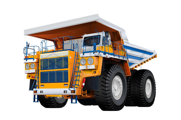 逼真的重型矿车巨无霸大型矿用自卸车7107029矢量图片免抠素材 交通运输-第1张