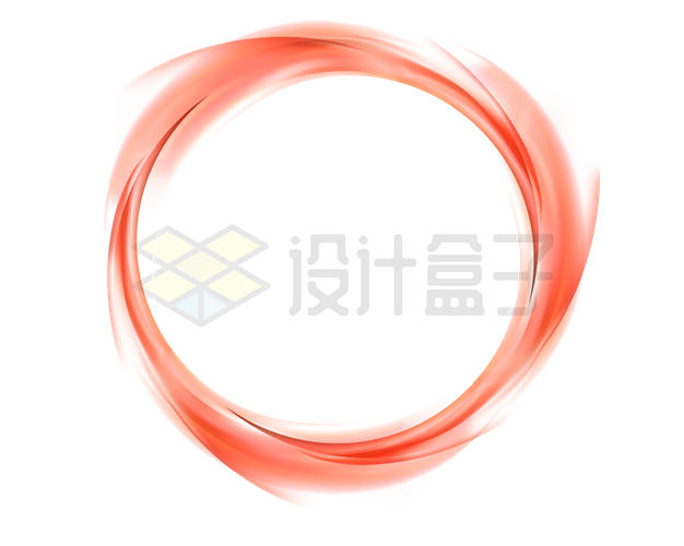 抽象红色圆环圆圈装饰3886138矢量图片免抠素材 边框纹理-第1张