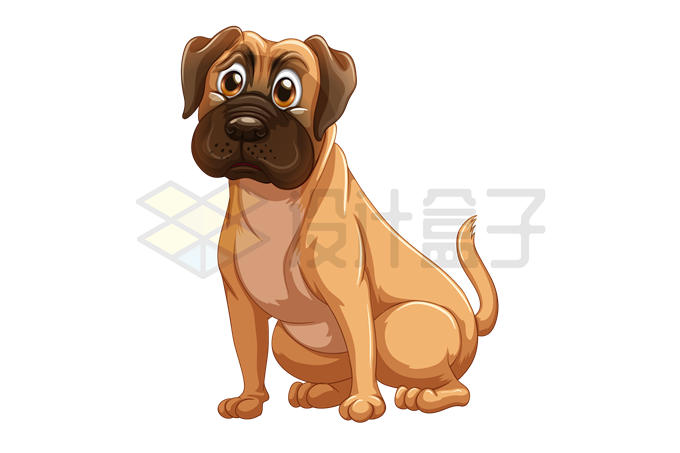 卡通罗威纳犬可爱宠物狗狗3238404矢量图片免抠素材 生物自然-第1张