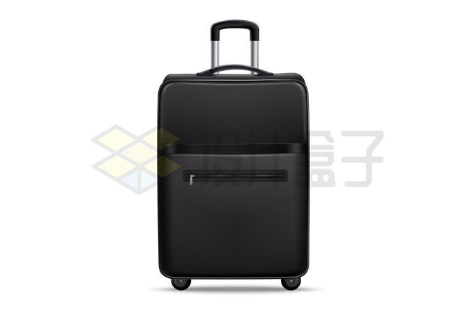 黑色行李箱旅行箱包1684260矢量图片免抠素材 生活素材-第1张