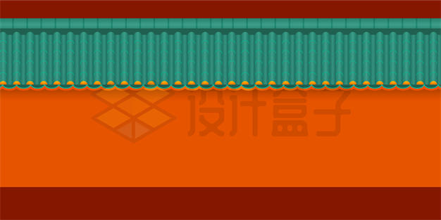 绿瓦红墙中国风背景图3612926矢量图片免抠素材下载 背景-第1张