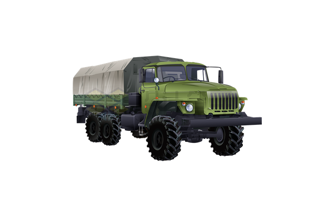 绿色的军用卡车2657128矢量图片免抠素材下载 交通运输-第1张