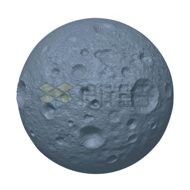 一颗小行星卫星星球3D渲染图2738291矢量图片免抠素材 科学地理-第1张