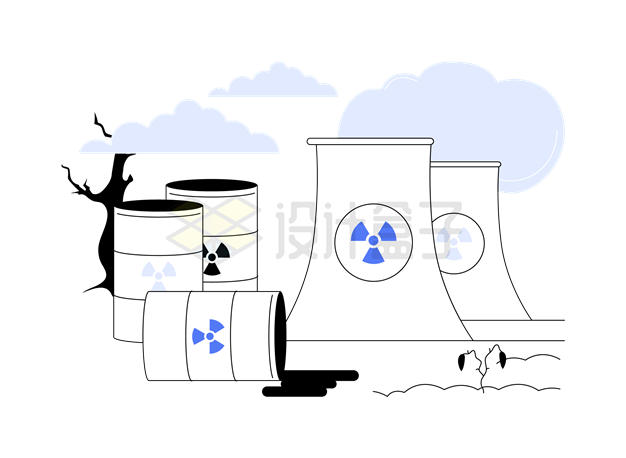 日本核废水排海事件插画4675915矢量图片免抠素材 工业农业-第1张