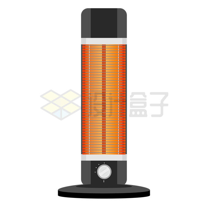 一台长条形电取暖器家用电器7466111矢量图片免抠素材 生活素材-第1张