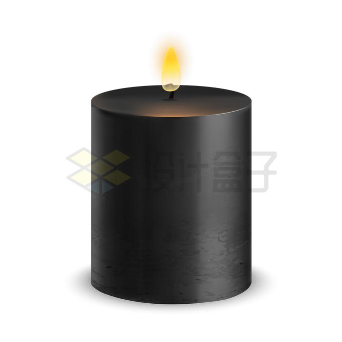 黑色的香薰蜡烛4936048矢量图片免抠素材 生活素材-第1张