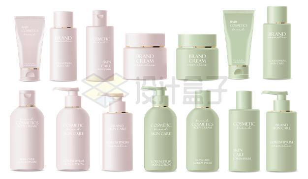  All kinds of cosmetics and skin care bottle packaging 3665710 vector picture free material life material - sheet 1