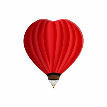 红色爱心红心形状的热气球图片png免抠素材
