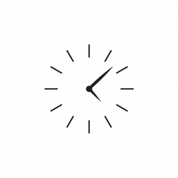 极简风格时钟钟表盘和时针分针图案294331免抠图片素材
