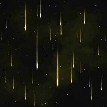 夜晚星空中掉落的黄色流星效果快速飞行的光效果5123150图片免抠素材免费下载