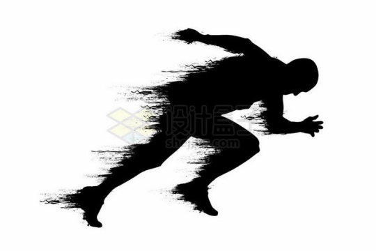 快速奔跑的人抽象速度运动员剪影2833245矢量图片免抠素材免费下载
