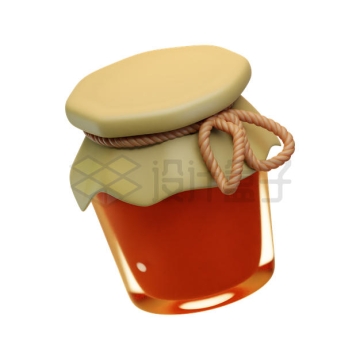 封装好的玻璃罐中的蜂蜜美味美食3D模型9000784PSD免抠图片素材